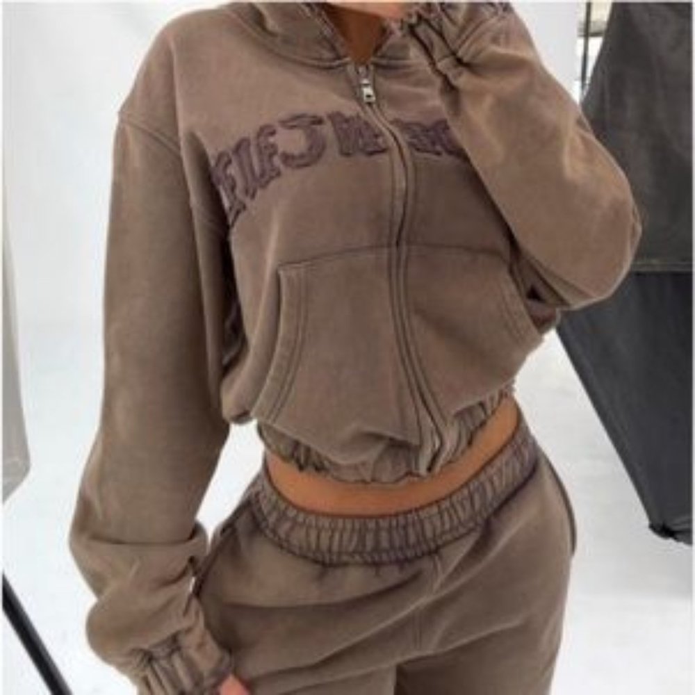 Hidden Cult Brinjal Sweatsuit